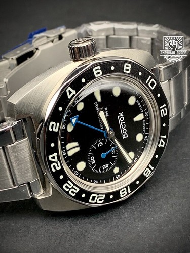 Vostok Amphibia 17036B - Batman GMT. Brand New. Sent from Barcelona - Picture 5 of 12
