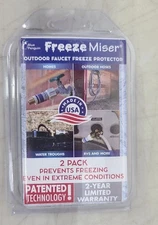 2 Packs - Freeze Miser Outdoor Faucet Freeze Protection