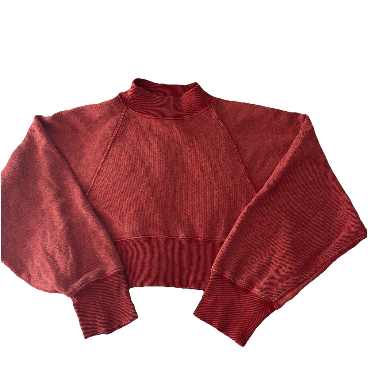 Sweat Oversize Free People Movement – Rouge – Taille M – Neuf Avec étiquettes