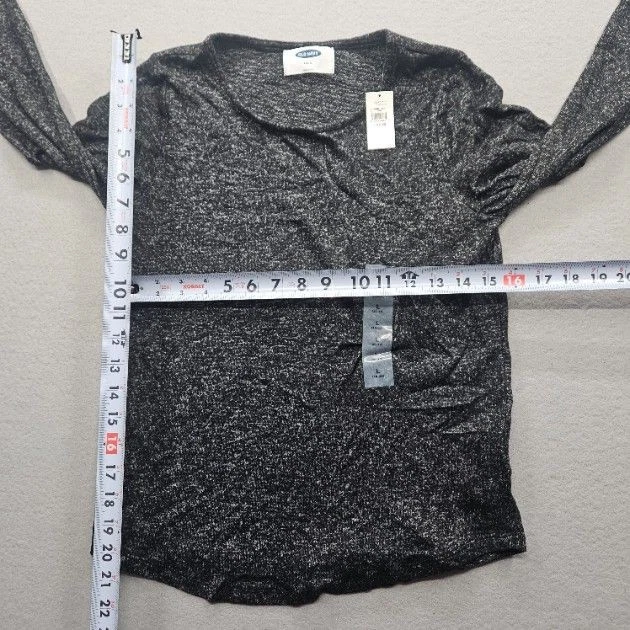 Old Navy Girls Size Large Black White Long Sleeve Top NWT - Image 4 of 4