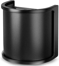 3-Layer Microphone Pop Filter Windscreen Cover for Recording and Streaming