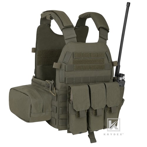 KRYDEX LBT-6094A Portador de Placas Blindaje Corporal Táctico Chaleco y Bolsa Mag Ranger Verde - Imagen 2 de 11
