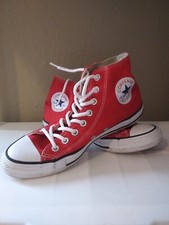 CONVERSE CHUCK TAYLOR ALL STAR SZ 7 MEN  5 WOMEN HIGH TOP RED SHOES M9621