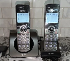 📞AT&T GL2101-2 2 Handset Cordless Phone System Call Block Expandable Digital