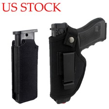 Tactical IWB OWB Gun Holster Right Left Hand with Magazine Pouch Concealed Carry