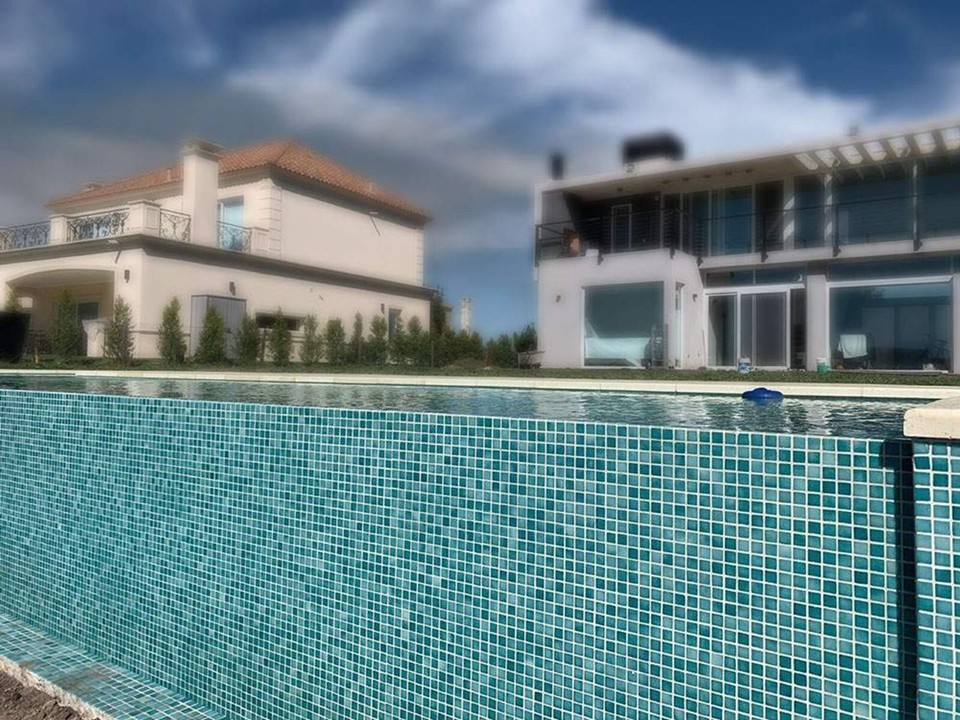 Glass Swimming Pool Tile Islamorada Spa Shower Bathroom Backsplash