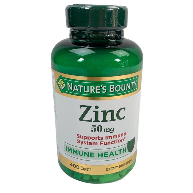Nature’s Bounty Zinc 50 mg Caplets 100 Count (4 Pack) for sale online
