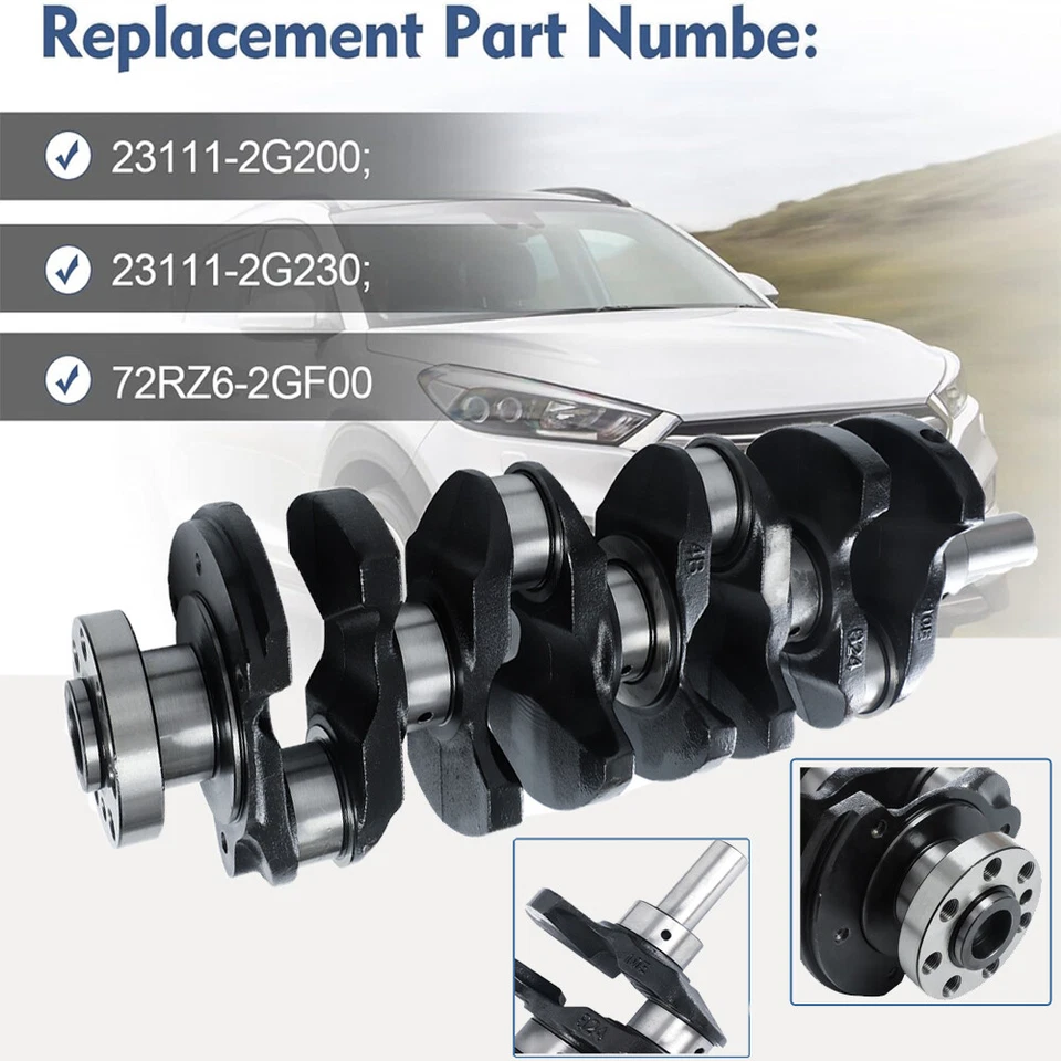 Cigüeñal motor para Hyundai Sonata 2006-2019 2012-19 Kia Sportage 23111-2G230 Foto 3 de 4