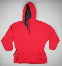 Vintage Roffe Jacket Womens Medium Red 1/4 Zip Eye of The Sky Made in USA Ski
