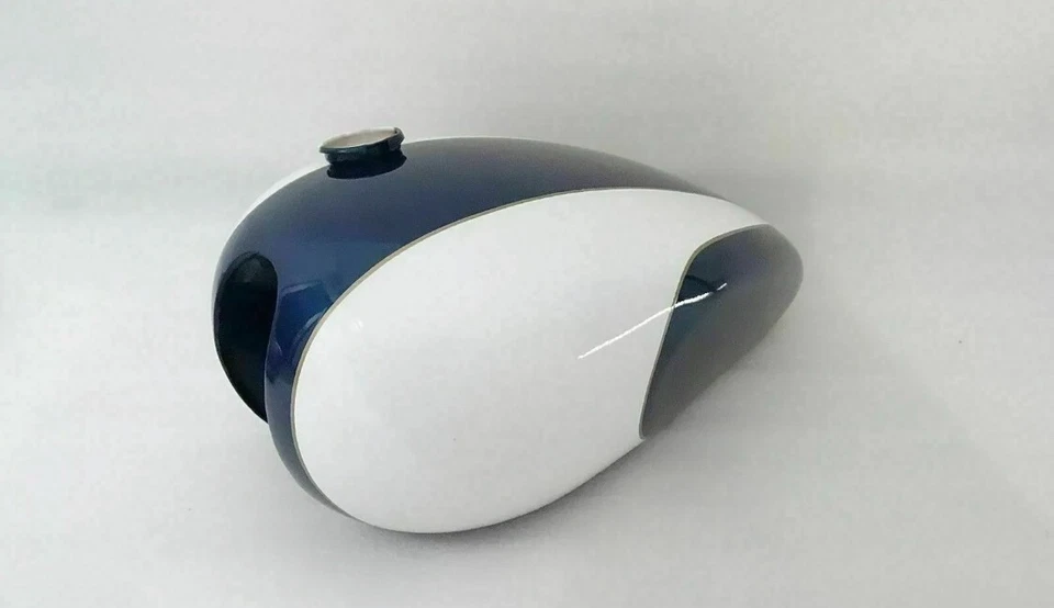 TRIUMPH T150 TRIDENT AZUL BLANCO PINTADO TANQUE GASOLINA/APTO PARA Foto 2 de 4