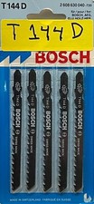 Bosch Jig Saw Blades, 4 inch length, Model T144D, Wood Cutting 5 Blades 6 TPI