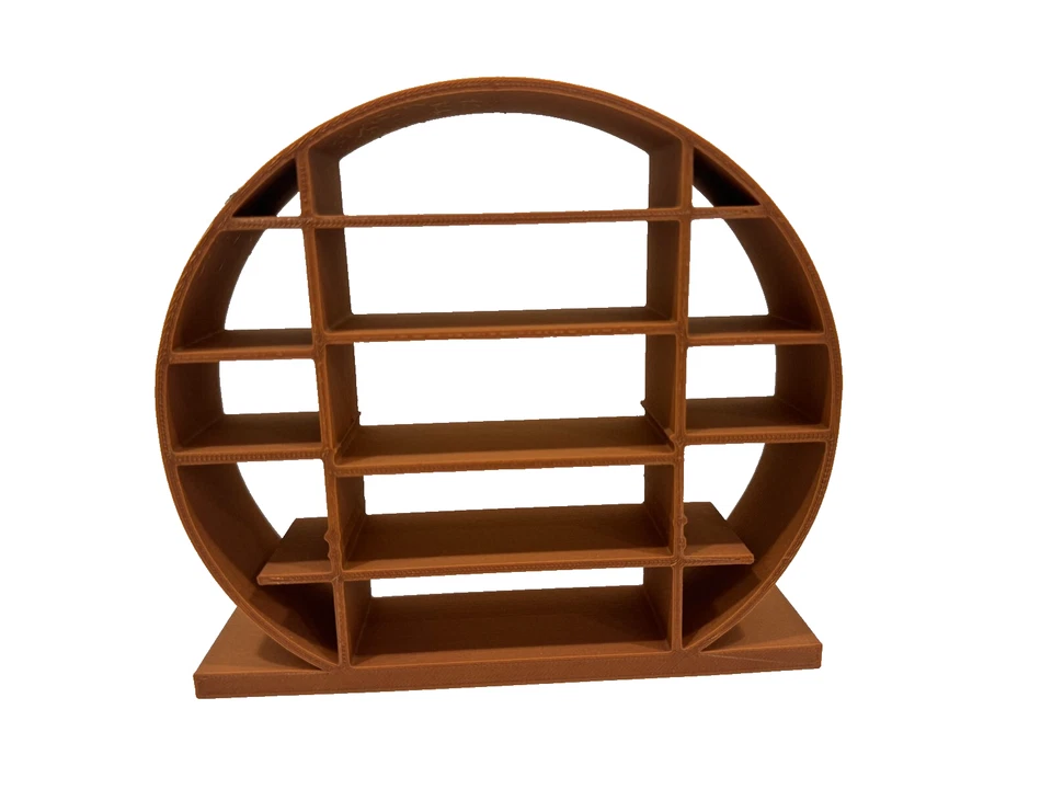 Muebles para muñecas escala 1/6 ESTANTERÍA para casa de muñecas Barbie impresos en 3D - marrón Foto 3 de 3