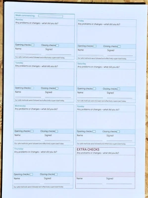 HARMONYDELTA PUBLISHING Safer Food Better Business 1 Year Diary Refill 52 Pages Daily &Weekly SFBB 2026.