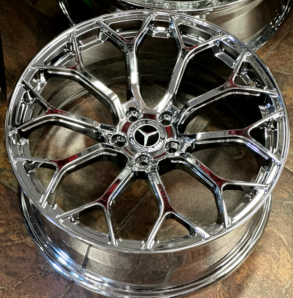 22" inch Chrome Wheels fit Mercedes Tires G Wagon G55 G550 G500 AMG G63