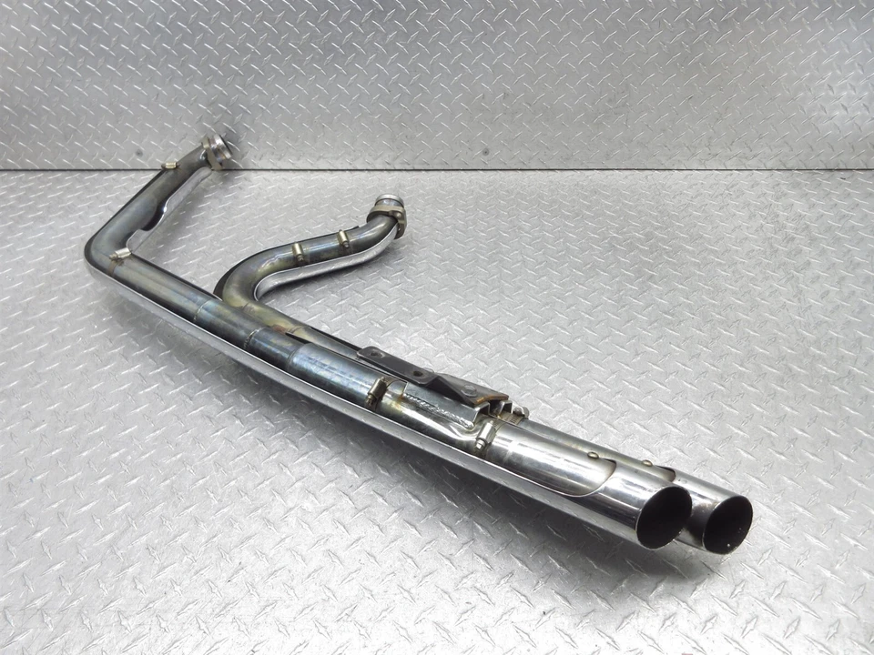 2005 Harley Heritage Softail Classic FLSTC Python Exhaust Muffler Header Pipe - Image 3 of 4