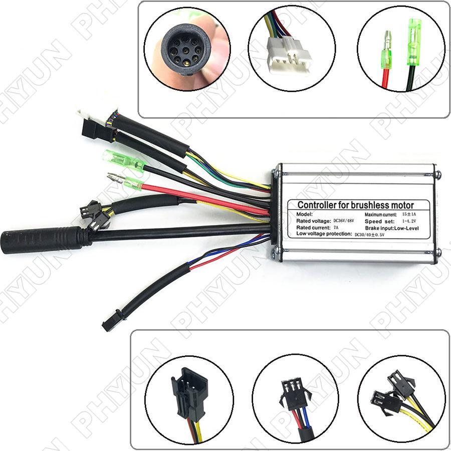 Controle elétrico de bicicleta e-scooter en06, controlador lcd 22a 9 mosfet com
