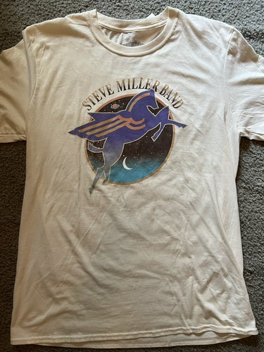 STEVE MILLER BAND SHIRT LARGE BEST OF ALBUM COVER UNICORN JOKER FLY LIKE EAGLE