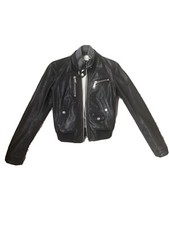 Dsquared2 Women’s Biker Motorcycle Leather Jacket Size 6
