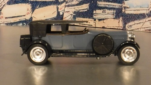 1926 Hispano Suzia H6B by Solido AGE D'OR Series 1/43 Scale Diecast BLUE /Black - Picture 8 of 10