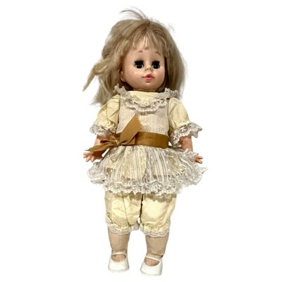 Vintage Eugene Doll 18'' 1978 Girl Outfit Original Open Close Eyes