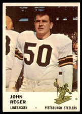 1961 Fleer John Reger Pittsburgh Steelers #123