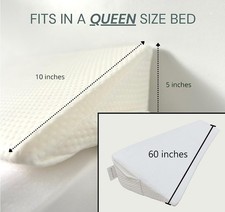 Wedge Pillow for Sleeping, Snoring Relief, Back Support, Foam Triangle, Washable