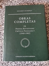 OBRAS COMPLETAS IX EDUARDO LOURENCO PESSOA REVISITADO CRITICA PESSOANA 1949-1982