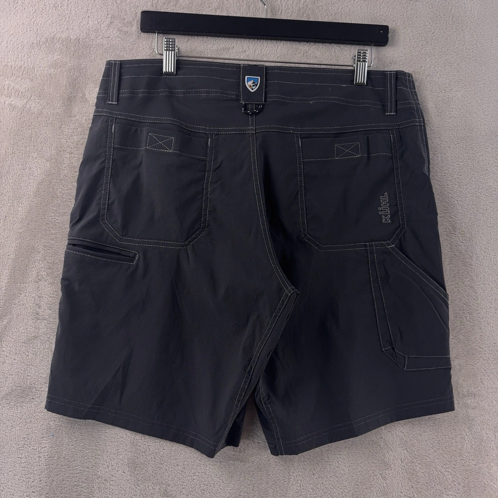 Kuhl Renegade Shorts Mens Size 34 Charcoal Gray Hiking Outdoor Trail
