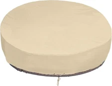 SunPatio Outdoor Daybed Cover, Heavy Duty Waterproof Round Canopy Sofa Bed Cover