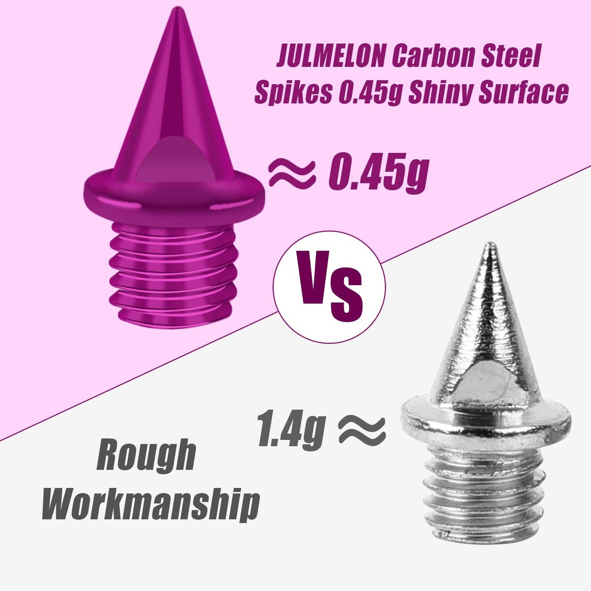 50 Stück Spike Nägel 5mm - Ersatzspikes Für Leichtathletikschuhe Mit Schraubenschlüssel