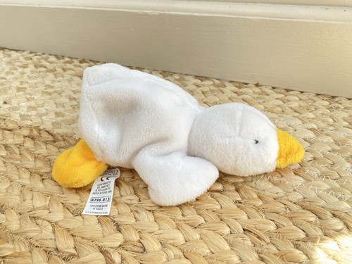 Vintage St Michael Marks & Spencer M&S Duck Goose Soft Toy Plush Beanie 8796813 - Picture 7 of 9