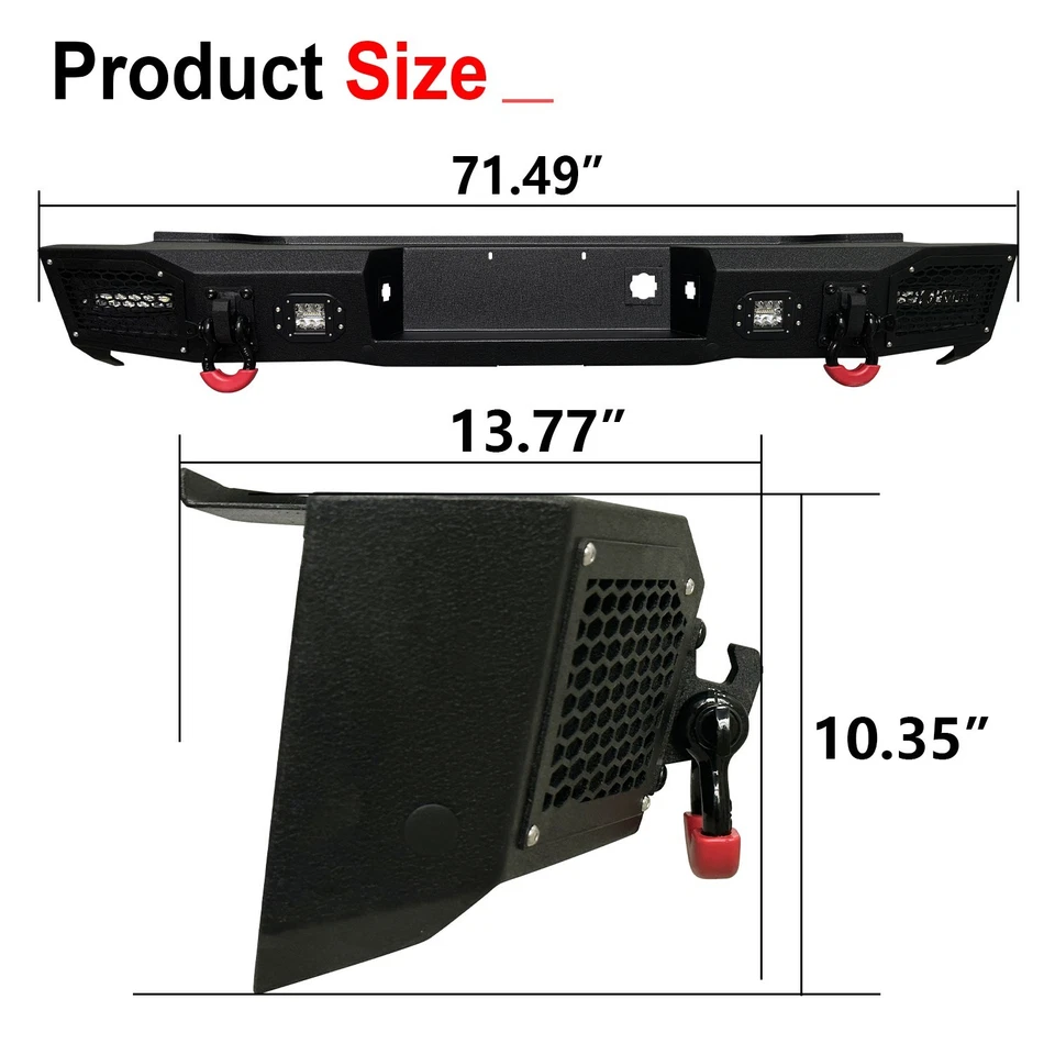 Rear Bumper Fits 2000-2006 Suburban 1500/2500/Chevy Tahoe/GMC Yukon XL 1500/2500 Foto 4 de 4