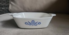 Vintage Corning Ware P-41 Petite Pan Blue Floral Made in USA