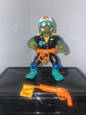 Teenage Mutant Ninja Turtles LEONARDO 1992 vintage cop make my day playmates