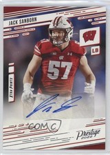 2022 Panini Chronicles Draft Picks Jack Sanborn #PX-JSA Auto 3c7