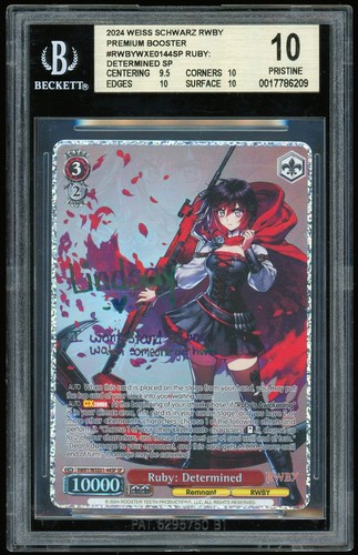 Weiss Schwarz RWBY Premium Booster BGS 10 Ruby: Determined RWBY/WXE01-44SP SP