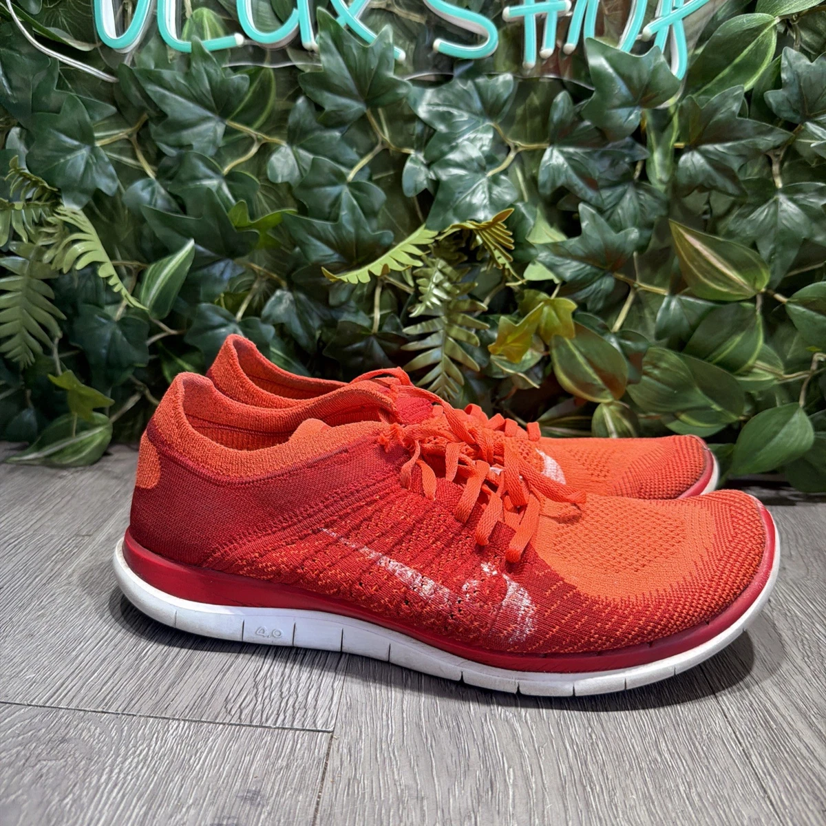 Nike Free 4.0 Flyknit Orange | eBay