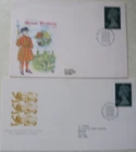 2 x 1985 ROYAL MAIL & STUART FDCS -  £1.41 PARCEL STAMP - WINDSOR & BUREAU
