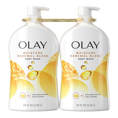 Olay Moisture Renewal Blend Body Wash, 2 Pack, 35 fl oz Bottles