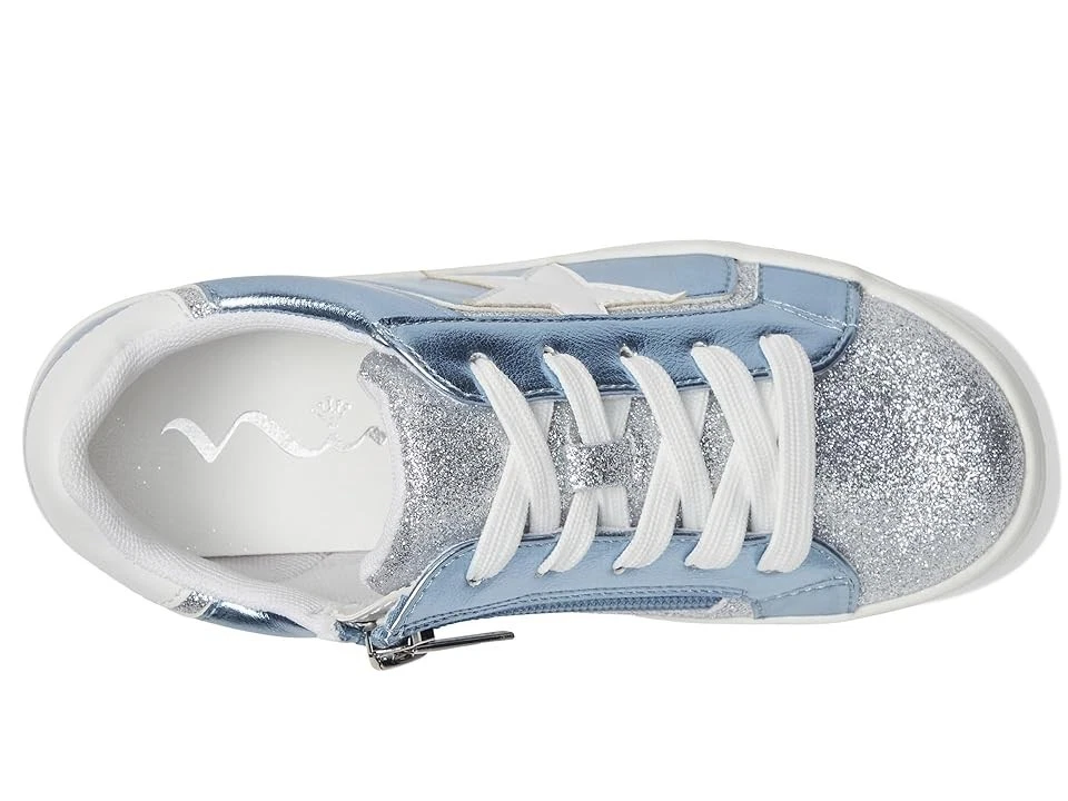 Tênis Nina Z17104* Kids Evon azul claro metálico alça dupla tamanho 12 - Imagem 4 de 4