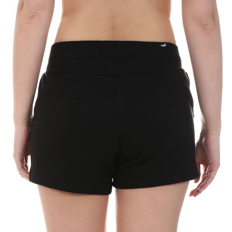 PUMA Women's Essentials Sweat Versatile Shorts in cotton black BNWT