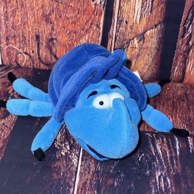 A Bug's Life Heimlich Plush Disney 1998 Blue Beetle Stuffed Animal Toy Pixar