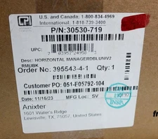 CPI Chatsworth 30530-719 Universal Horizontal Cable Manager (7 Available)