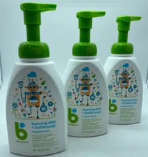 Babyganics Foaming Dish Soap, Pump Bottle, Fragrance Free, 16oz 3 PACK