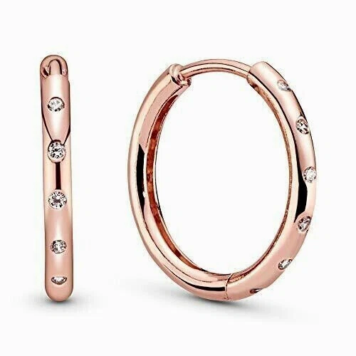 Pandora droplets cheap hoop earrings