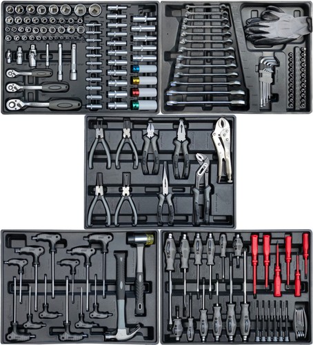XXL Werkzeugwagen befüllt Werkzeugschrank Werkstattwagen Werkzeugkasten Toolbox - Bild 7 von 11