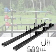 3 Place Weedeater Edge Trimmer Rack For OPEN Landscape Trailer Lockable new