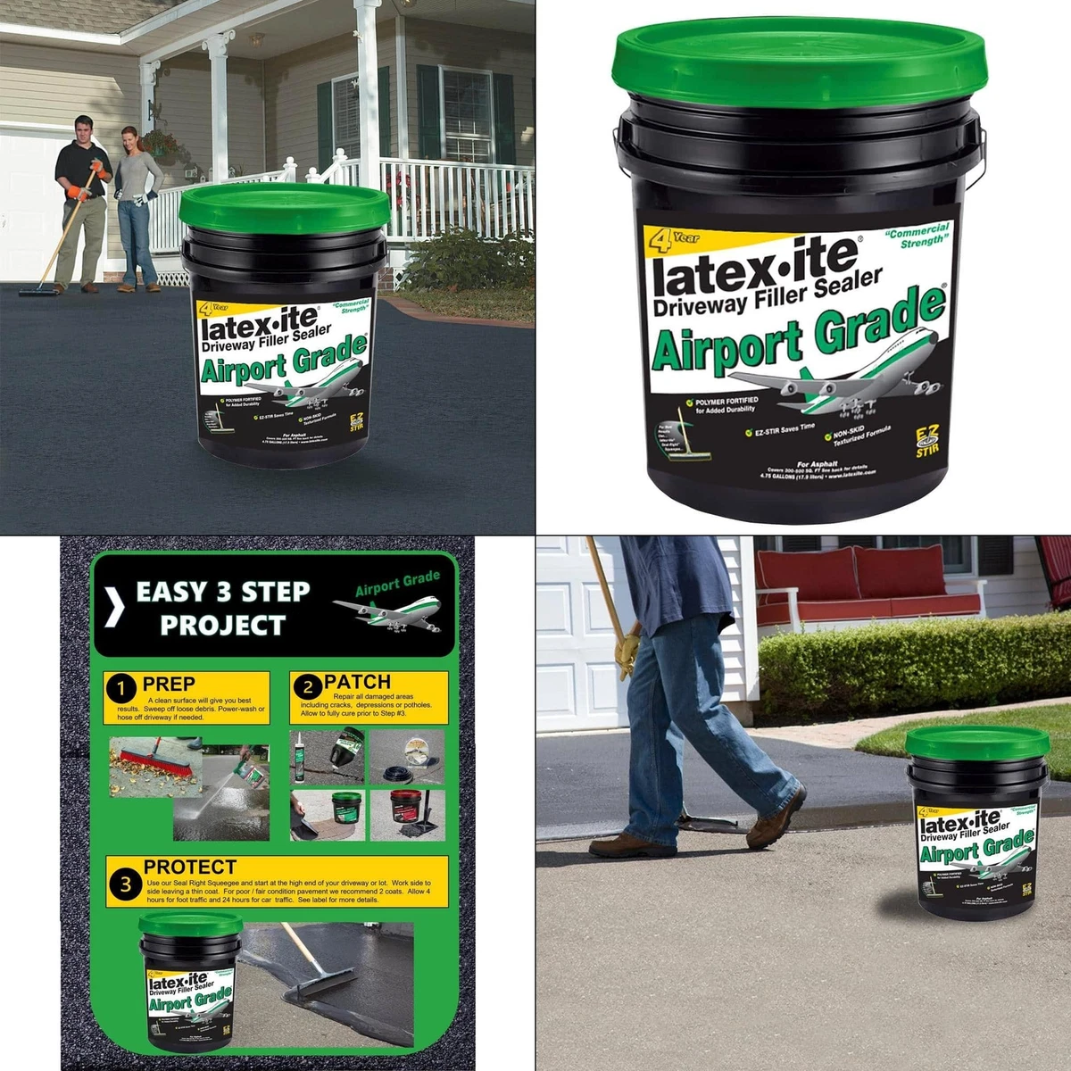 Latexite Airport Grade Asphalt Driveway Filler Sealer (36, 57 OFF