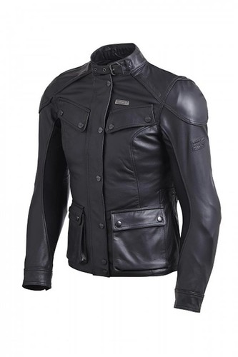 GIACCA MOTO DONNA CON PROTEZIONI LADIES BEAUFORT JACKET TRIUMPH MLLA18103  NERO | eBay