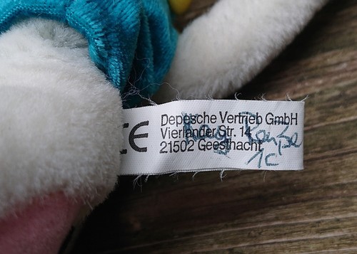 Blanc Diddl Souris Salopette Animal en Peluche Thomas Bande Dessinée 20 CM - Photo 11/12